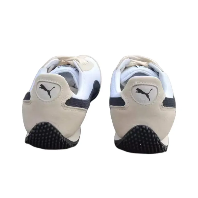 PUMA Cushioning Slip Resistant Breathable Abrasion Resistant Low Top Casual Running Shoes Unisex Yellow White Black-2