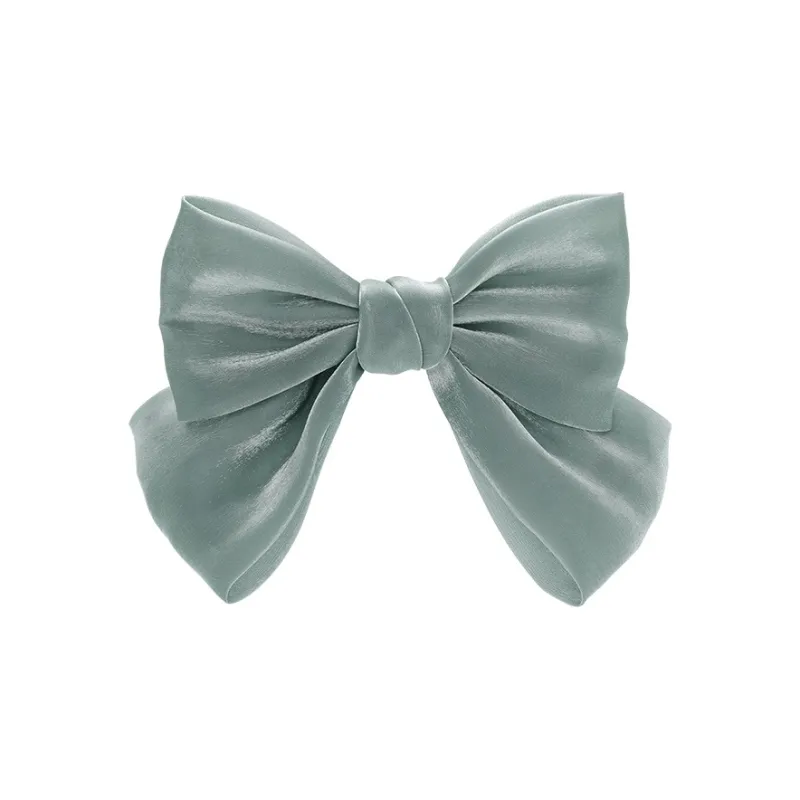 ROYALSASA Silk Chiffon Hair Clips Women's-3
