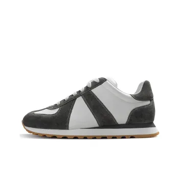 Zuti Vintage Casual Versatile German Army Trainers Skateboard Shoes Men's Deep Off-White