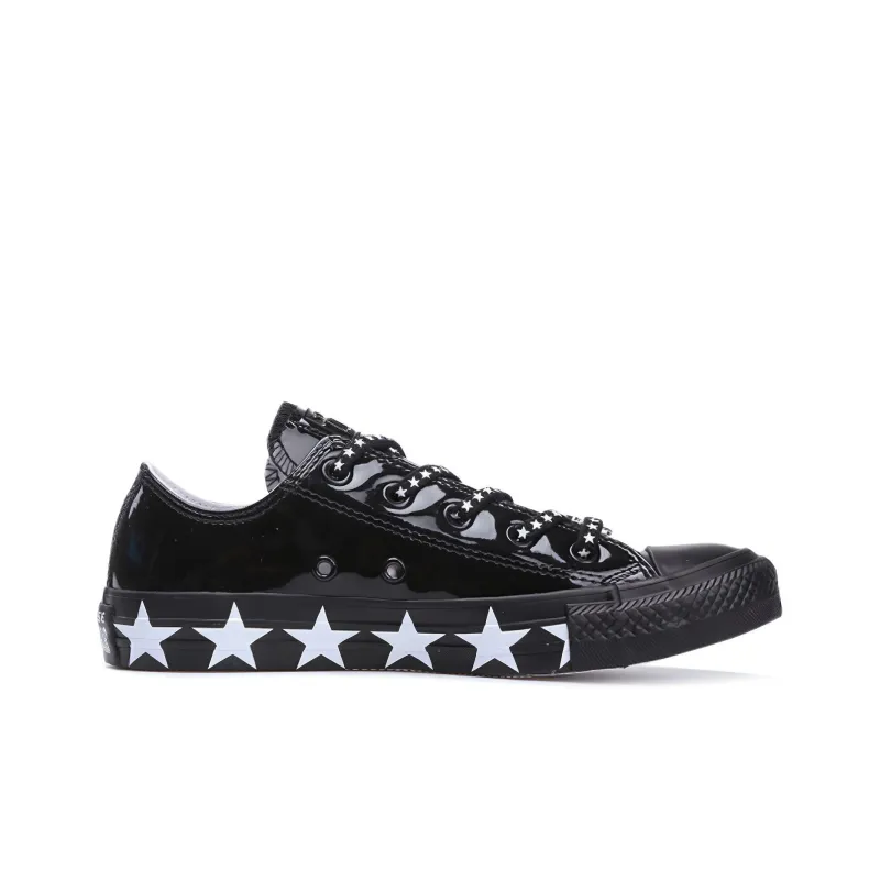 Converse Chuck Taylor All Star Ox Miley Cyrus Black White Stars Women's-1