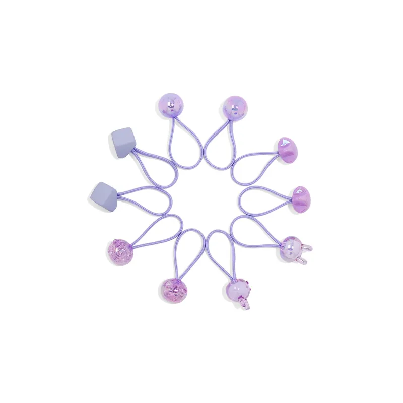 ROYALSASA Rubber Band Acrylic Hair Tie Kids'-2