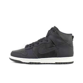 Nike Dunk High Le Wear resistant And Lightweight Mid Top Skateboard Shoes Men's Black White