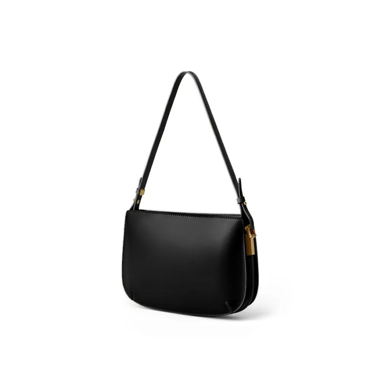 Carnival Keep Cow Leather Shoulder Bag Crossbody Bag Shoulder Bag Women's Black/Burgundy-1