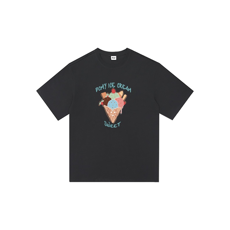 PCMY T-Shirts Unisex Black S - POIZON