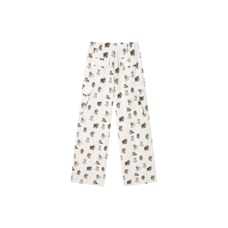 LEDIN Casual Pants Women's Multicolor Print-1