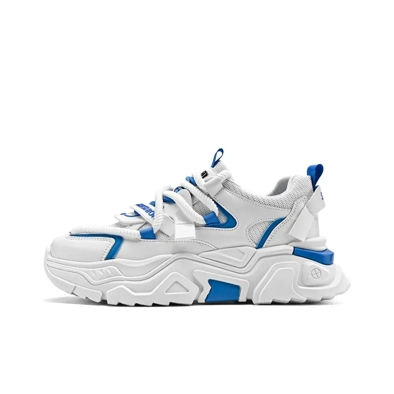HACKBUTEER Shock Absorbers With Slip Resistant And Abrasion Resistant Properties Low Top Chunky Sneakers Unisex-8