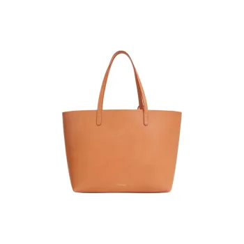 MANSUR GAVRIEL Plant Tanned Leather Tote Bag Shopping Bag Handbag Large Size Women's Camel Plaid Olive Green