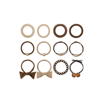 ROYALSASA Hair Ties Women's Coffee HFS2201001
