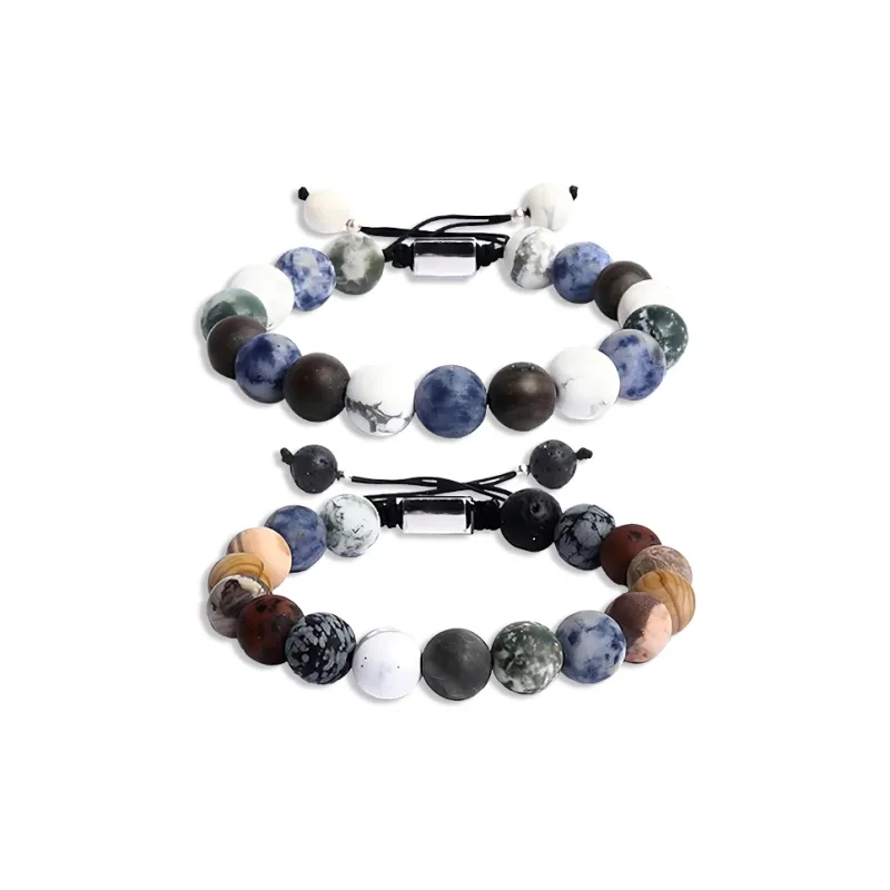 CANHUI Obsidian Bracelets Unisex-2