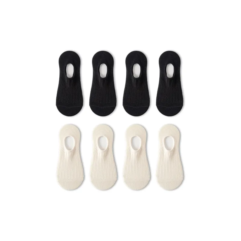 MANCHU No Show Socks Women's 8 Pack-4
