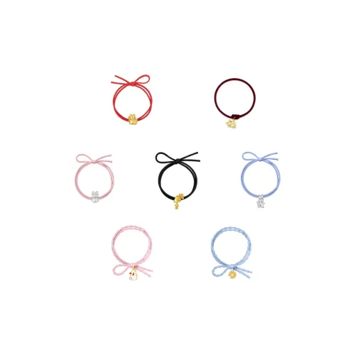 Hot real silver building Hair Ties Women's