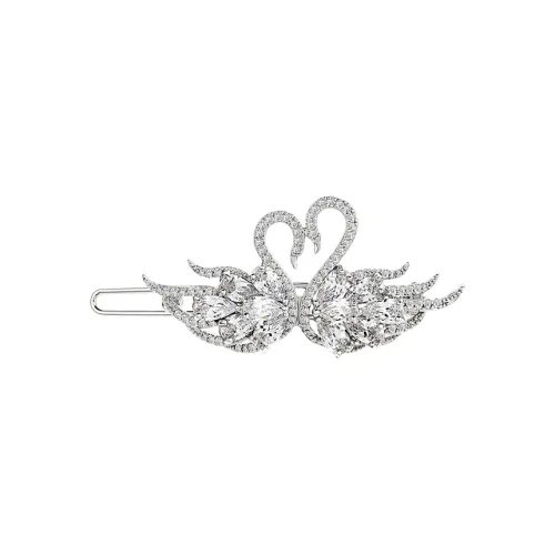 ROYALSASA Hair Clips Women's Silver HFS805058