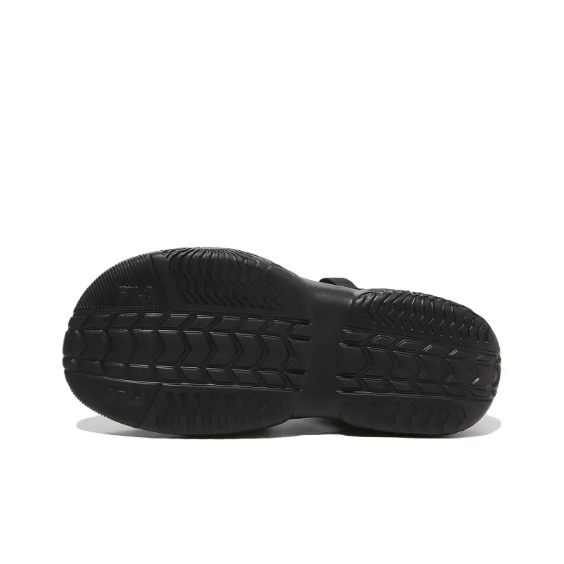 FILA Tapered Sandals 2 Beach Sandals Unisex Black Korean Style-4