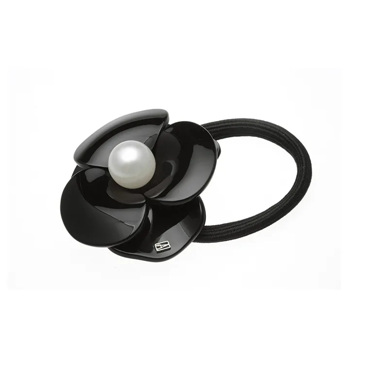 ALEXANDRE DE PARIS Myth Camellia Collection Ponytail Hair Tie Women's-4