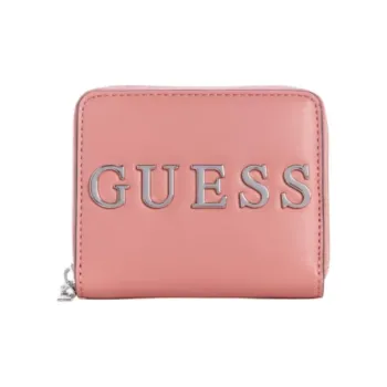 GUESS Artificial Leather Wallet Small Size Women's Pink