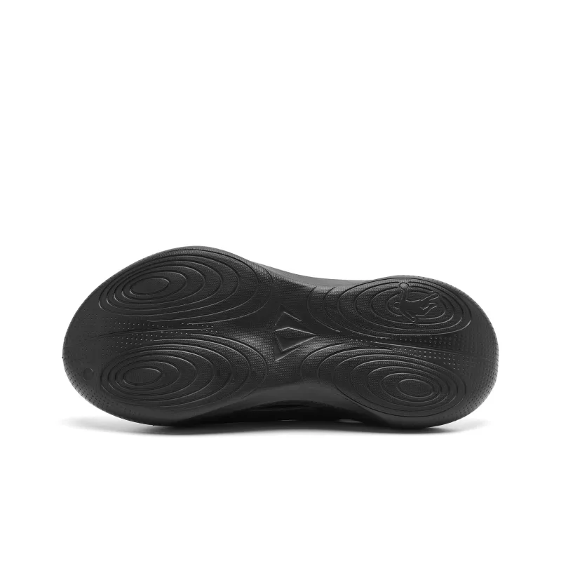 QIAODAN Fangs Clogs Men's Black-6