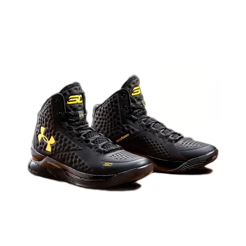 Under Armour Ua Curry 1 Black And Gold Banner-2