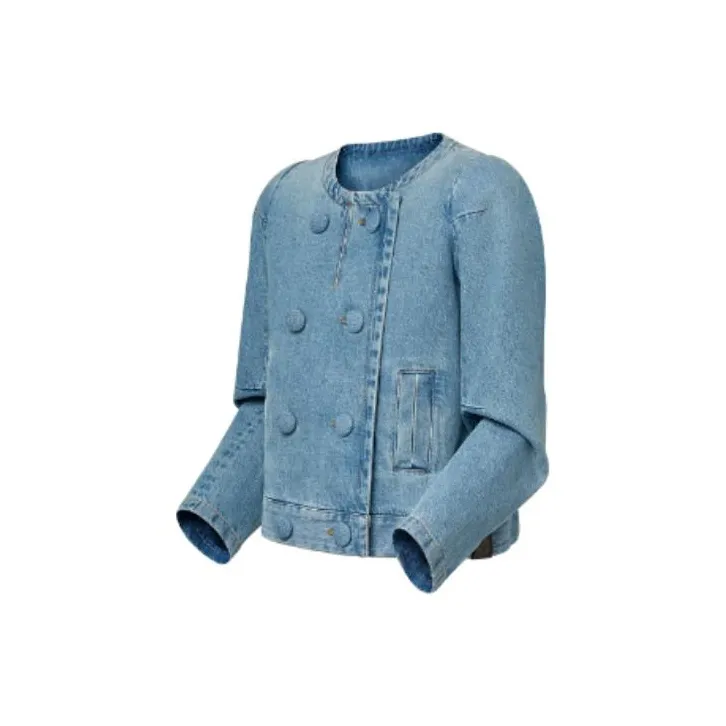 LOUIS VUITTON Double Breasted Denim Jacket-2