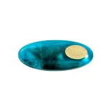 Bangs Side Clip-Peacock Blue Small