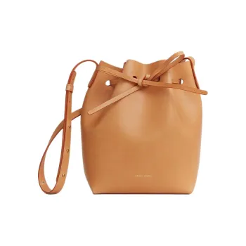 MANSUR GAVRIEL Plant Tanned Leather Bucket Bags Shoulder Bag Crossbody Bag Mini Women's Camel Multicolor Red
