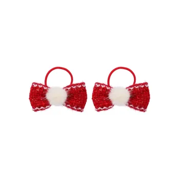 ROYALSASA Cotton Linen Blend, Sequins Hair Tie Kids'
