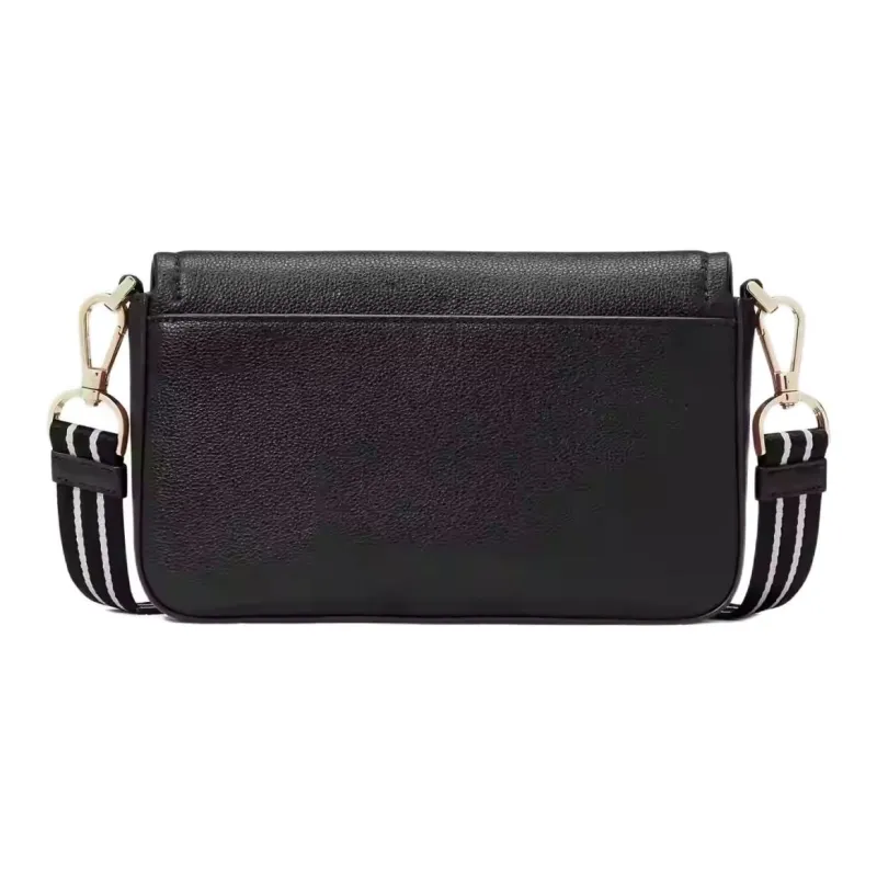 Kate Spade Eggstone Grain Leather Shoulder Bag Crossbody Bag Women's Black-2