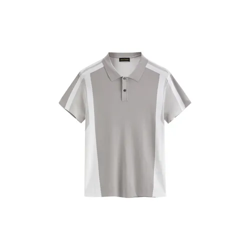 PEACEBIRD MEN Polo Shirts Men Medium Grey 1 Slim