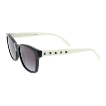 CHANEL Rectangular Sunglasses Women's Two Tone