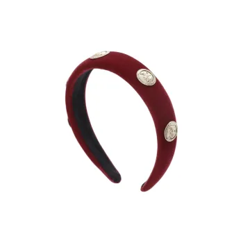 ROYALSASA Velour, Alloy, Acrylic Headbands Women's