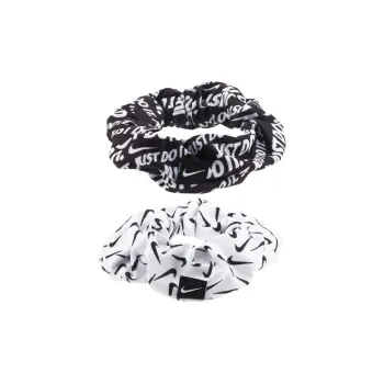 Nike Polyester Rubber Elastane Hair Tie Women's Black White