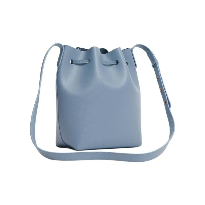 MANSUR GAVRIEL Leather Bucket Bags Shoulder Bag Crossbody Bag Mini Women's Blue-2