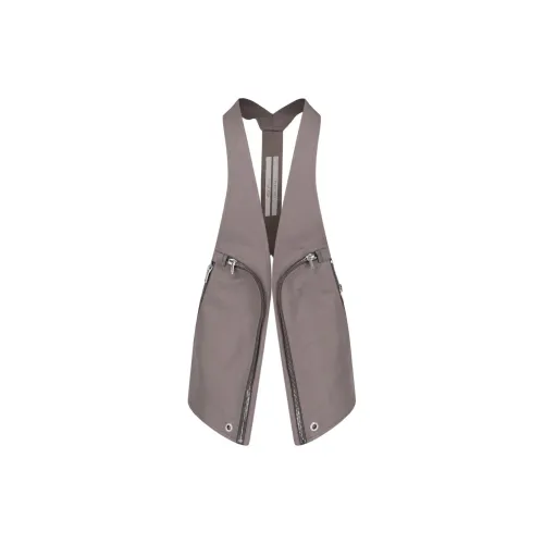 RICK OWENS Vests Men Gray