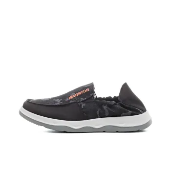 Warrior Abrasion Resistant Slip Resistant Low Top Skateboard Shoes Men's Black