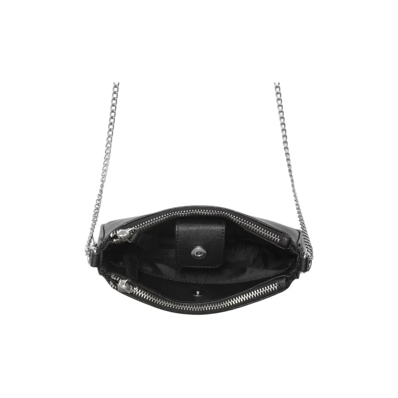 GUESS Blended Material Portable Crossbody Bag Shoulder Bag Women's Black-2