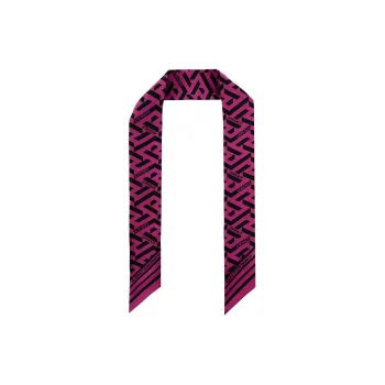 VERSACE Silk Scarves Women's Purple