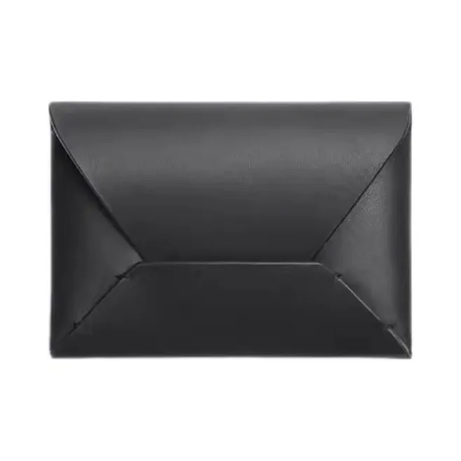 ZARA Cow Leather Wallet Men's Black-0