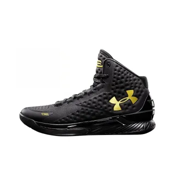 Under Armour Ua Curry 1 Black And Gold Banner
