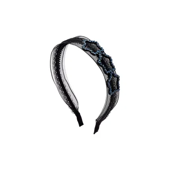 ROYALSASA Artificial Crystal Headbands Women's