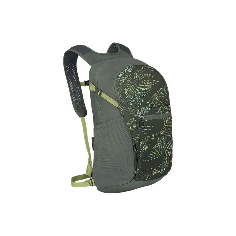 OSPREY Recycled Polyester Outdoor Mountaineering Bag Backpack Regular Unisex Dark Green Print-1