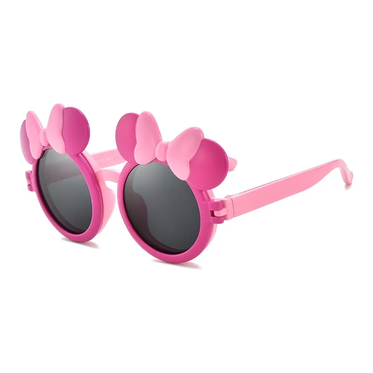 Disney Minnie Series PC Irregular Shape Sunglasses Kids' Black/Pink-3
