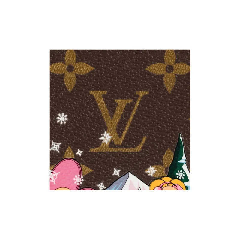LOUIS VUITTON Zippy Monogram Coated Canvas Wallet Women's Brown & Multicolor-5