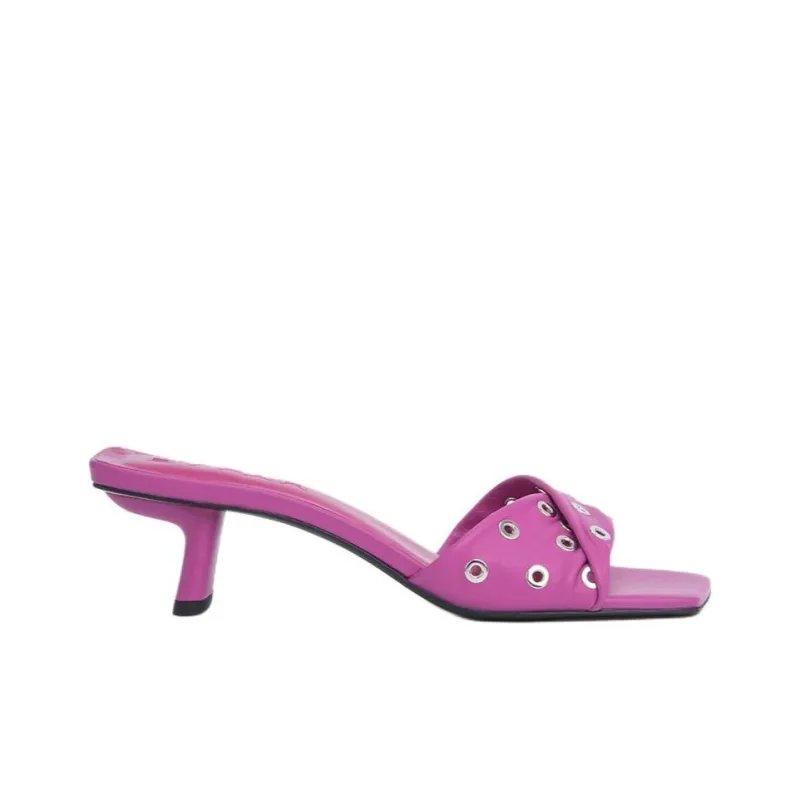 By Far Slide Slippers Women's Fuchsia-1