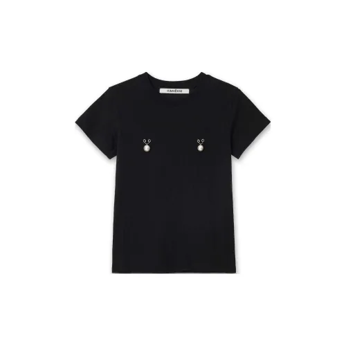 KIMHEKIM T-Shirts Unisex BLACK/Black