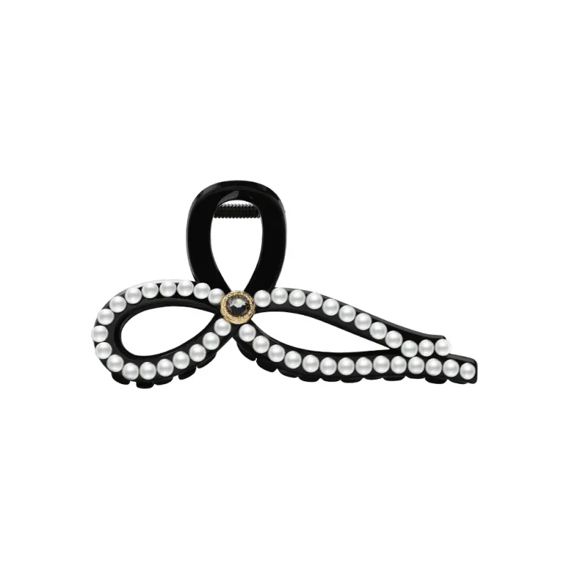ROYALSASA Acrylic, Faux Pearl Hair Clips Women's-0