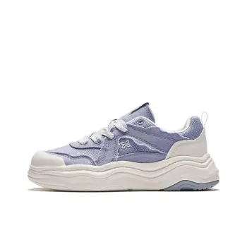 Anta Life Collection Lava Cake Anti Slip And Wear Resistant Breathable Low Top Skateboard Shoes Women's Purple