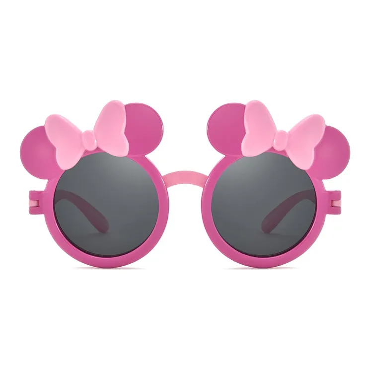 Disney Minnie Series PC Irregular Shape Sunglasses Kids' Black/Pink-4