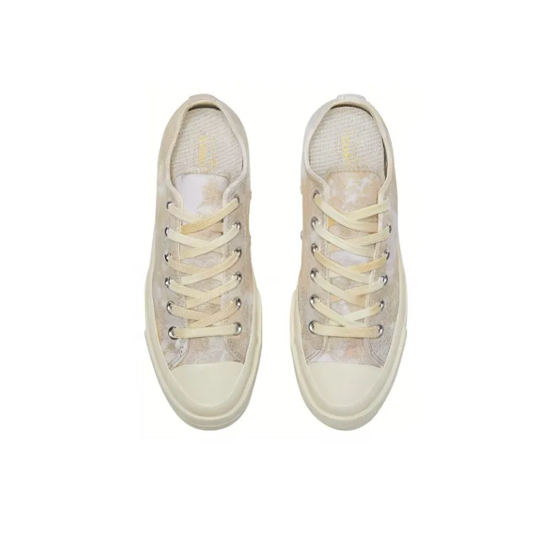 Converse Chuck 70 Plus OX Anti Slip Wear Resistant Low Top Canvas Shoes Women's Ecru-2