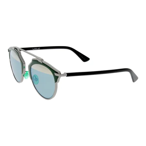 DIOR Acetate Metal Browline Sunglasses Women's Black