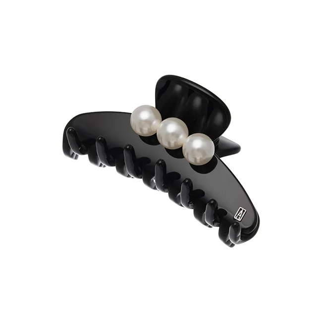ALEXANDRE DE PARIS Jade Bead Medium Size Claw Clip Hair Accessories Women's-2