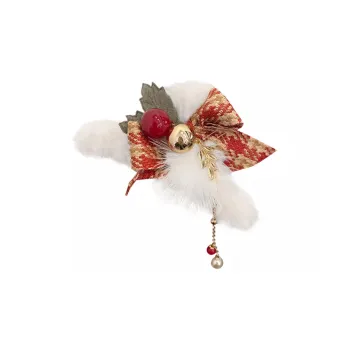 SENDME Fall Winter Plush Back Of The Head Hair Clips Women's